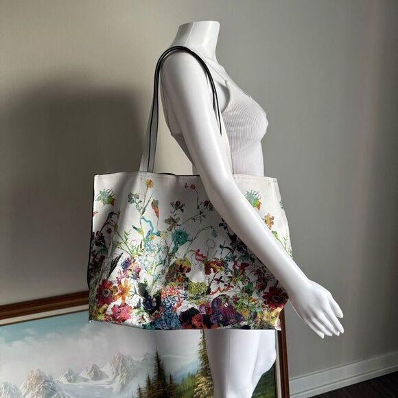 Elliot Lucca Large Floral Shoulder Tote Bag - Picture 2 of 9